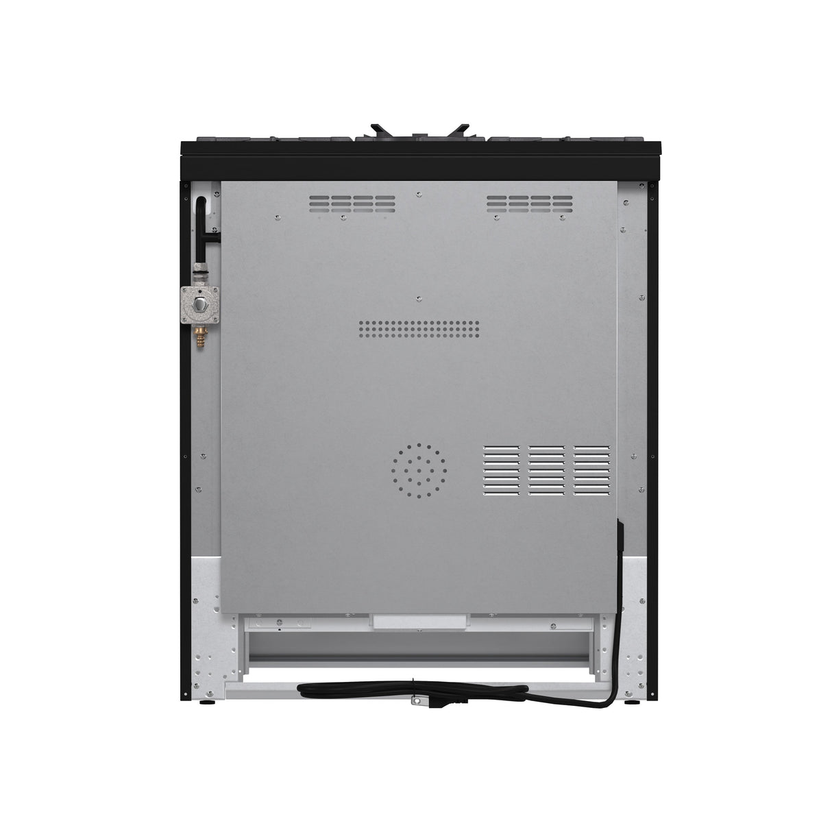 FORNO Espresso Leonardo 30" 5 cu. ft. Gas Range in Stainless Steel with Silver Handles, FFSGS1116-30