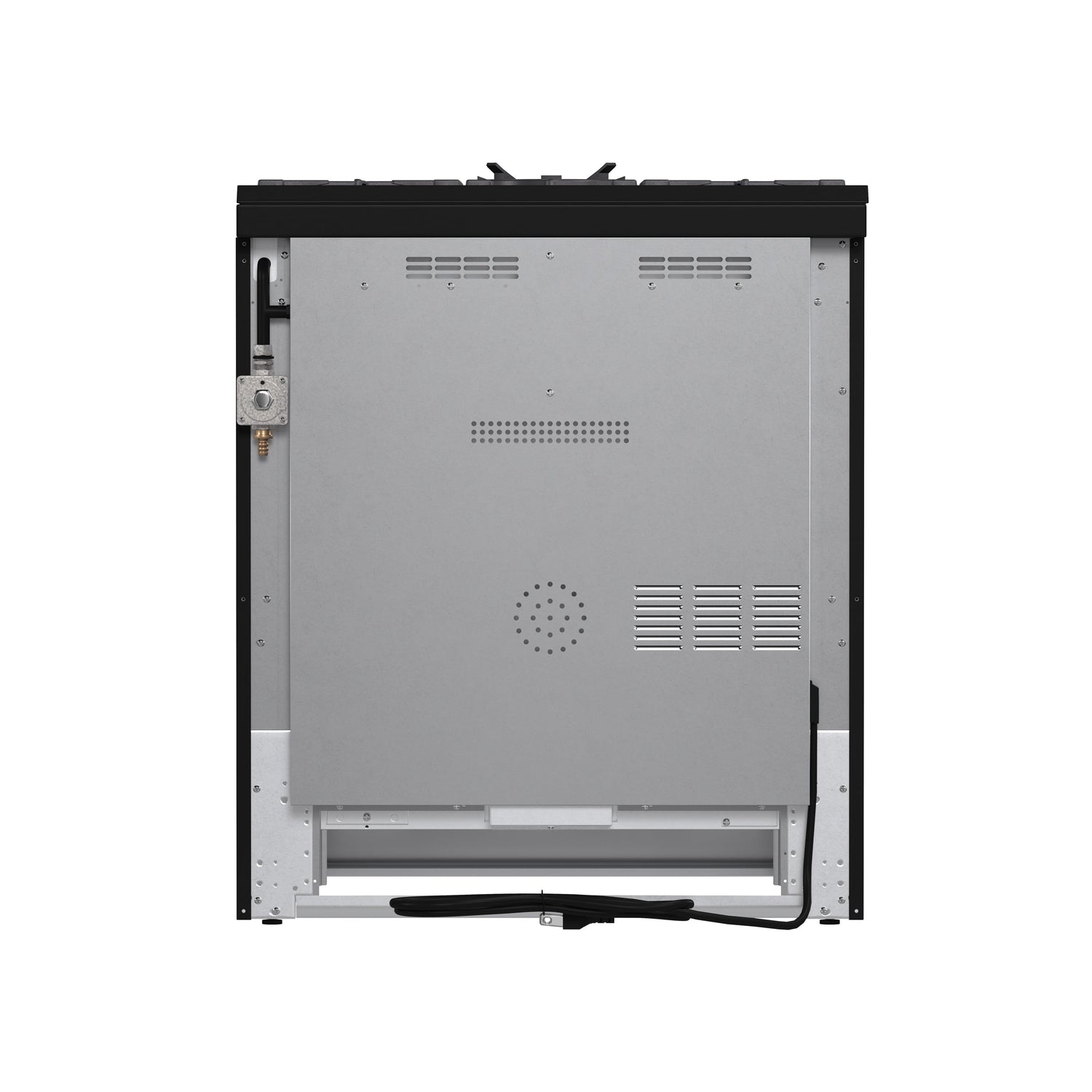 FORNO Espresso Leonardo 30" 5 cu. ft. Gas Range in Stainless Steel with Silver Handles, FFSGS1116-30