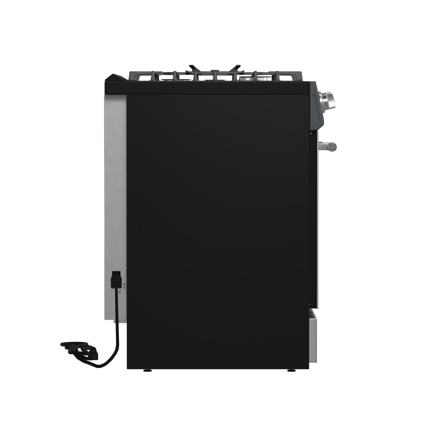 FORNO Espresso Leonardo 30" 5 cu. ft. Gas Range in Stainless Steel with Silver Handles, FFSGS1116-30