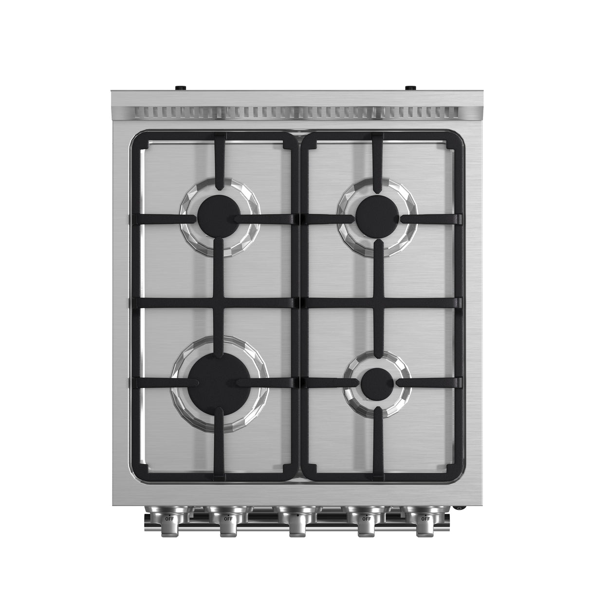 FORNO Lamazze 20" 2.05 cu. ft. Freestanding Gas Range with 4 Sealed Burners in Stainless Steel, FFSGS6265-20