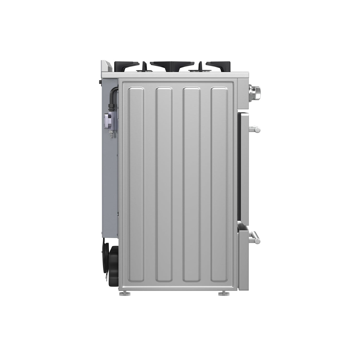 FORNO Breno 24" 2.3 cu. ft. Freestanding Gas Range with 4 Sealed Burners in Stainless Steel, FFSGS6272-24