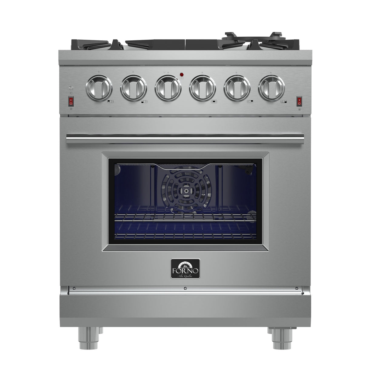 FORNO Massimo 30″ 4.32 cu. ft. Freestanding Gas Range with 5 Burners, FFSGS6239-30