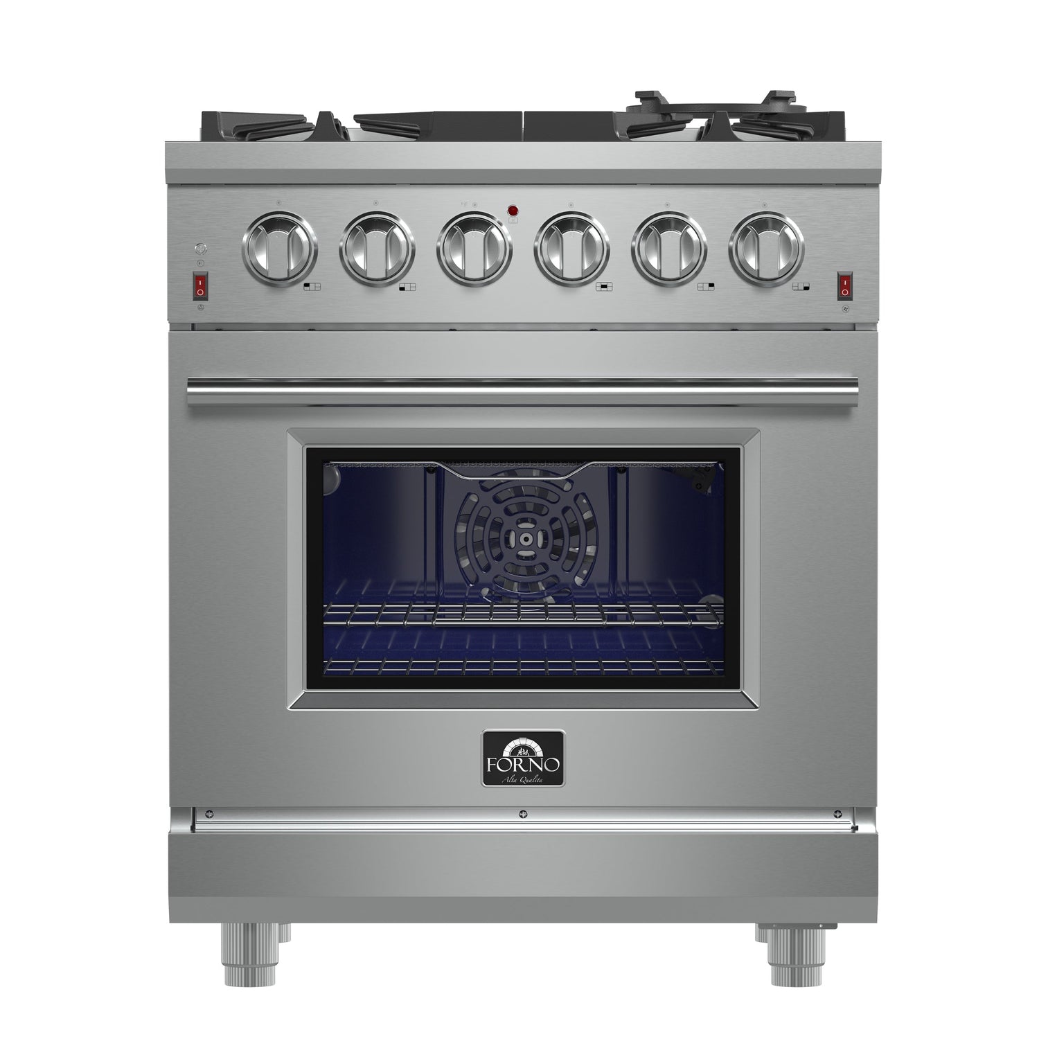 FORNO Massimo 30″ 4.32 cu. ft. Freestanding Gas Range with 5 Burners, FFSGS6239-30