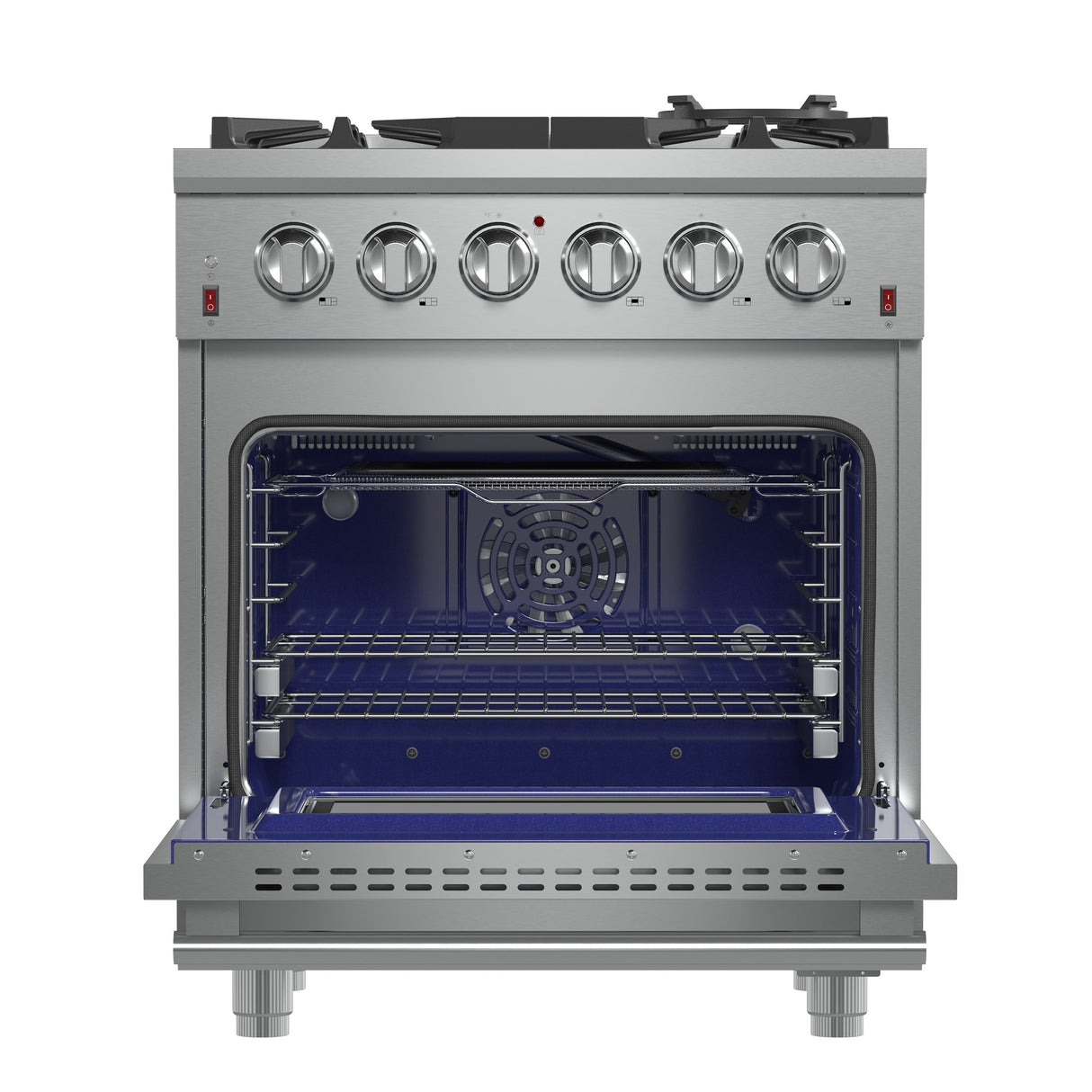 FORNO Massimo 30″ 4.32 cu. ft. Freestanding Gas Range with 5 Burners, FFSGS6239-30