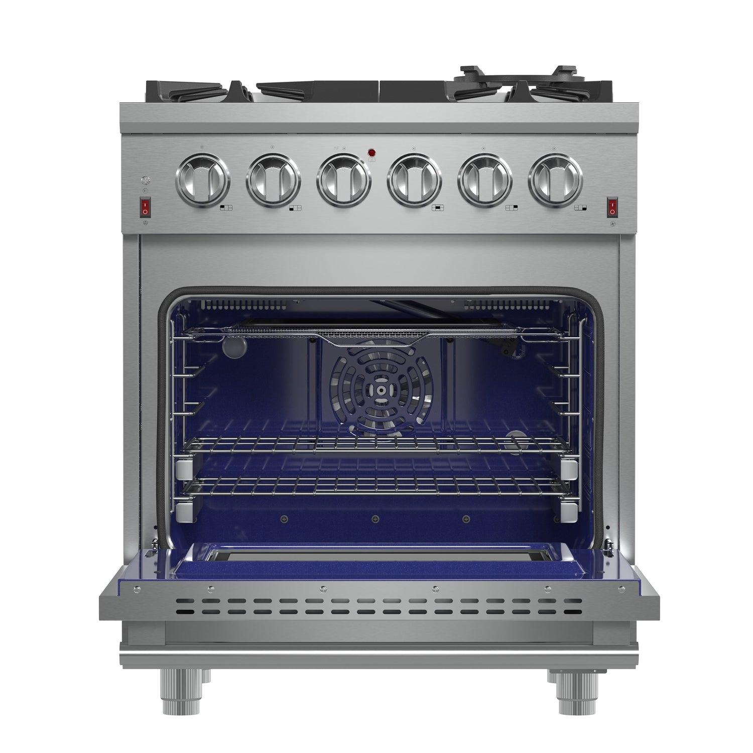 FORNO Massimo 30″ 4.32 cu. ft. Freestanding Gas Range with 5 Burners, FFSGS6239-30