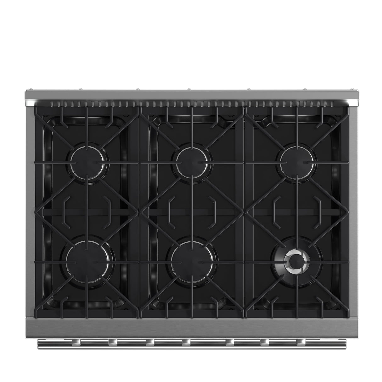 FORNO Galiano 36" 5.36 cu. ft. Gas Range with 6 Italian Burners in Stainless Steel, FFSGS6244-36
