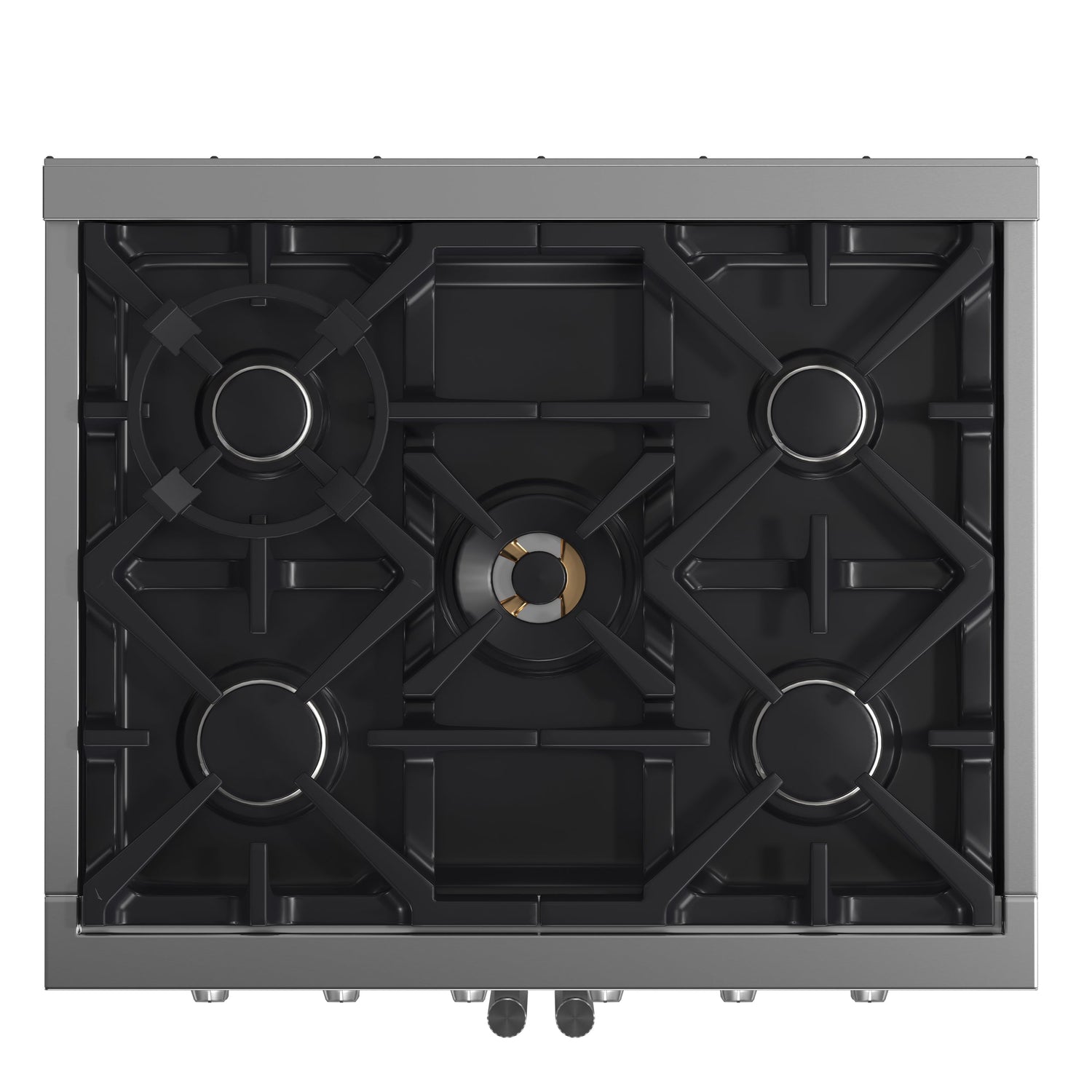 FORNO Massimo 30″ 4.32 cu. ft. Freestanding French Door Gas Range with 5 Burners, FFSGS6439-30