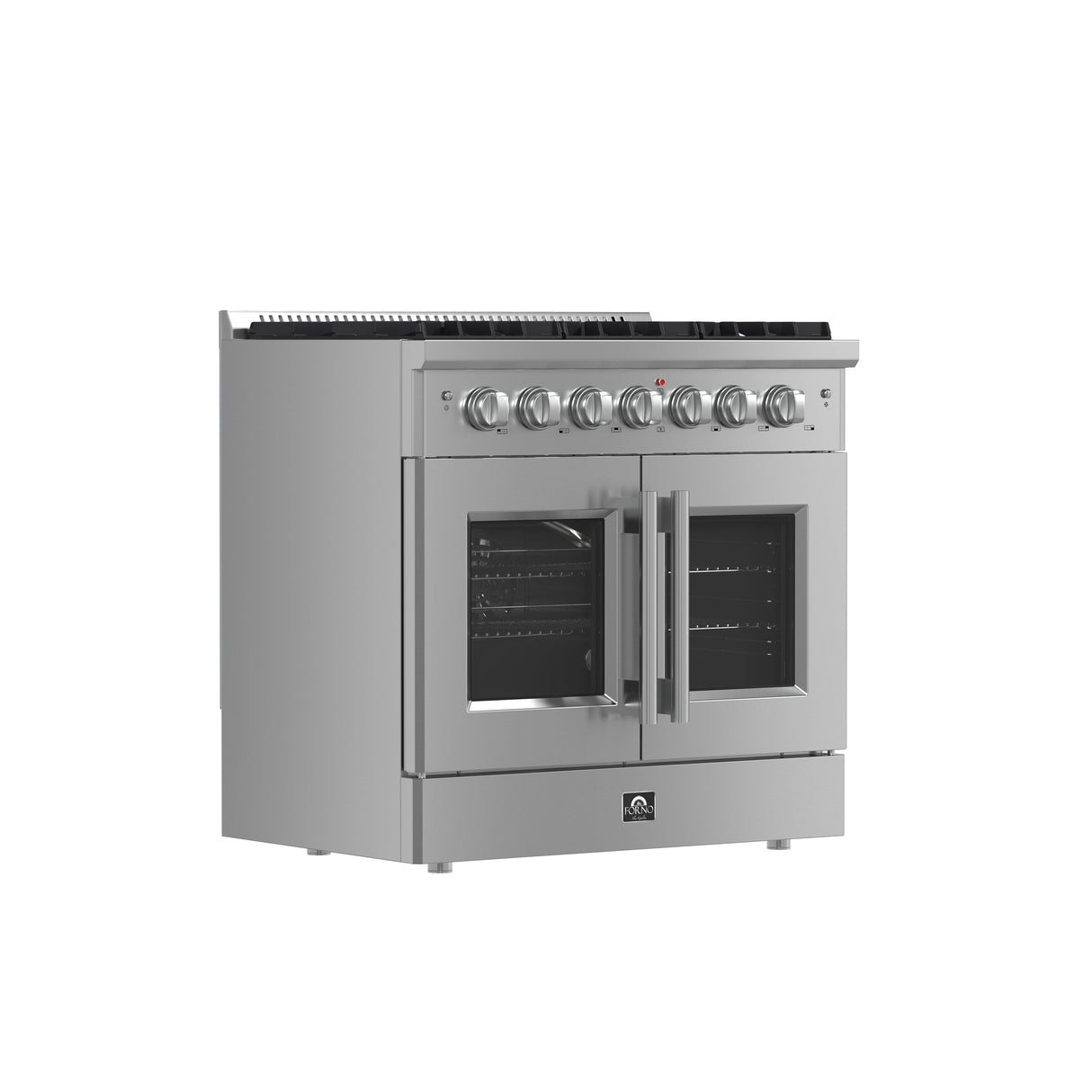 FORNO Galiano 36" 5.36 cu. ft. Freestanding Gas Range with French Door and 6 Burners, FFSGS6444-36