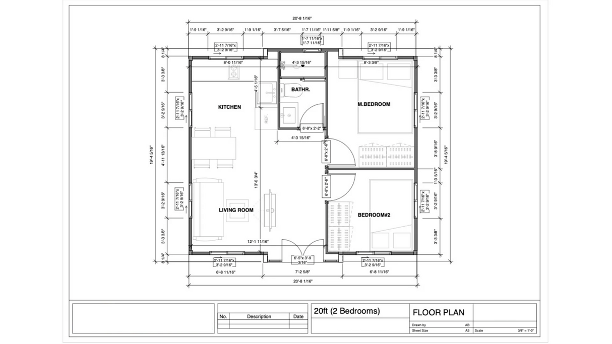 Pearl Loft - 20' Expandable Container Home | 2 Bedroom, Full Bath, Kitchen, Dining + Living Room | 390 SF Tiny Home