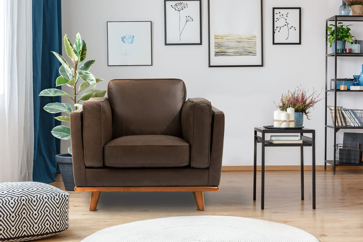 Artisan Leather Accent Chair