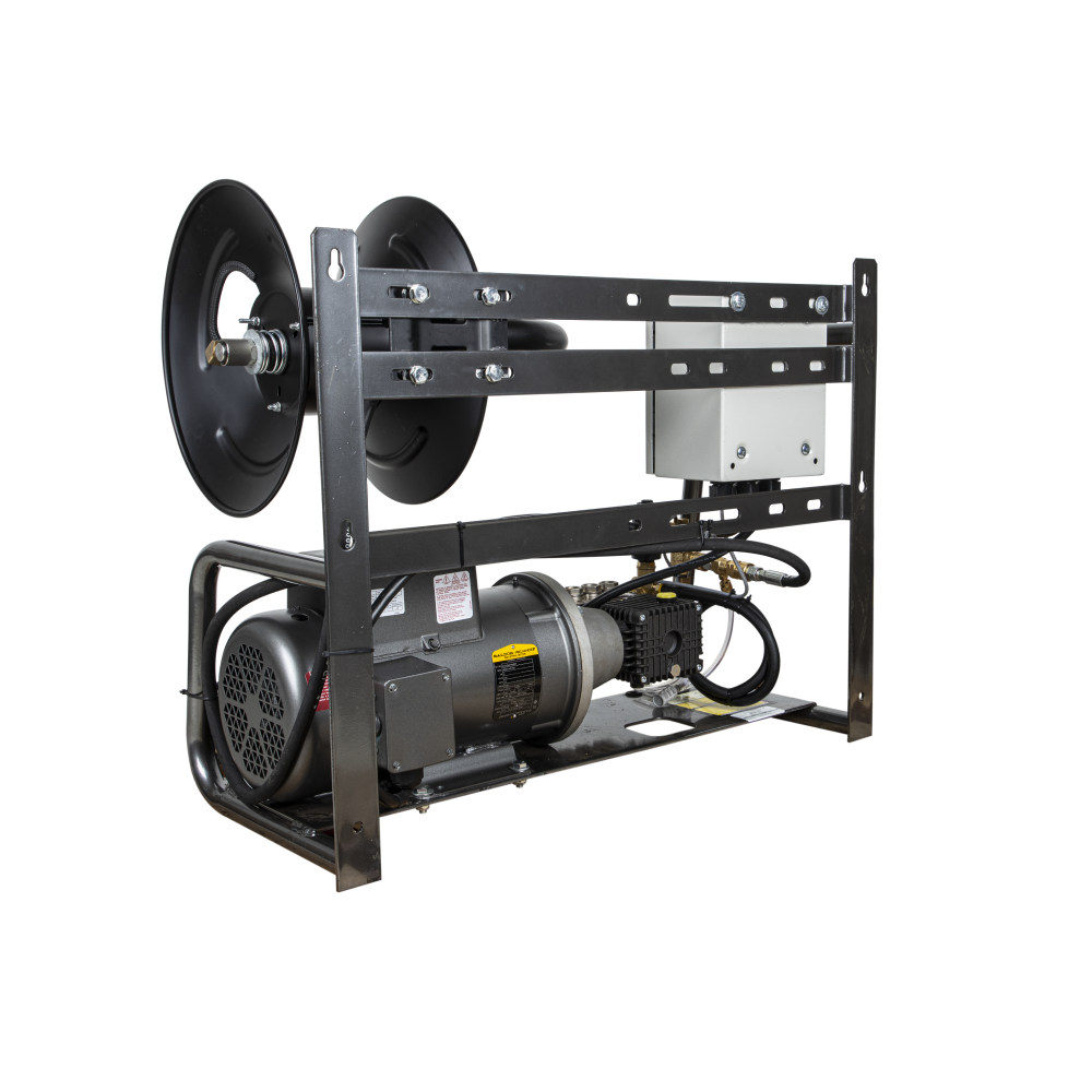 BE Power 2,000 PSI 4.0 GPM 5.0 HP Electric Pressure Washer with Baldor Motor and General Triplex Pump - X-2050FW3GENHT2