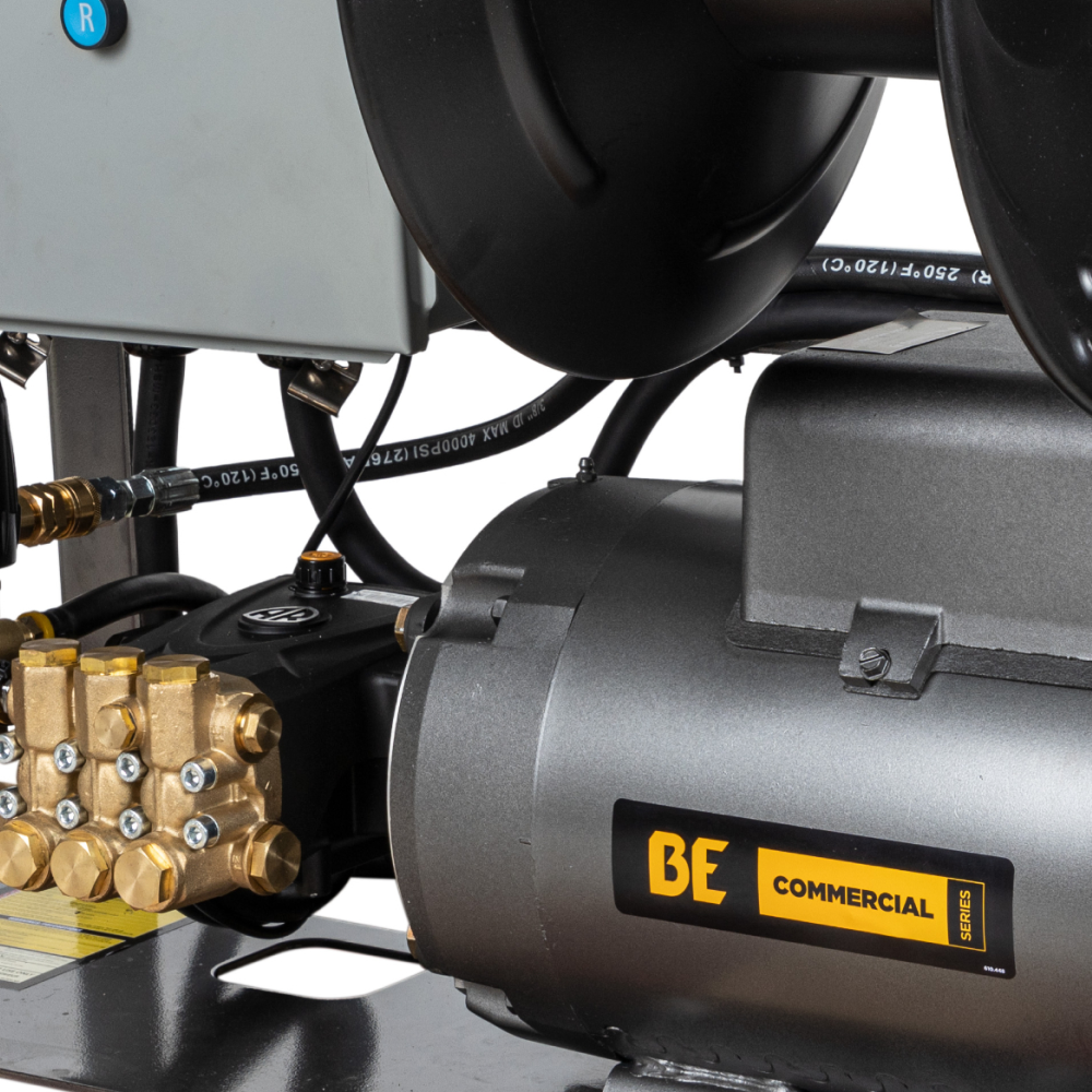 BE Power 3,000 PSI 4.0 GPM 7.5 HP Electric Pressure Washer with Baldor Motor and AR Triplex Pump - X-2775FW1A