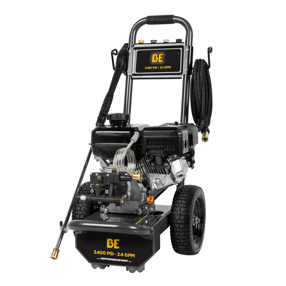 BE Power 3,400 PSI 2.5 GPM Cold Water Gas Pressure Washer - B3475PX