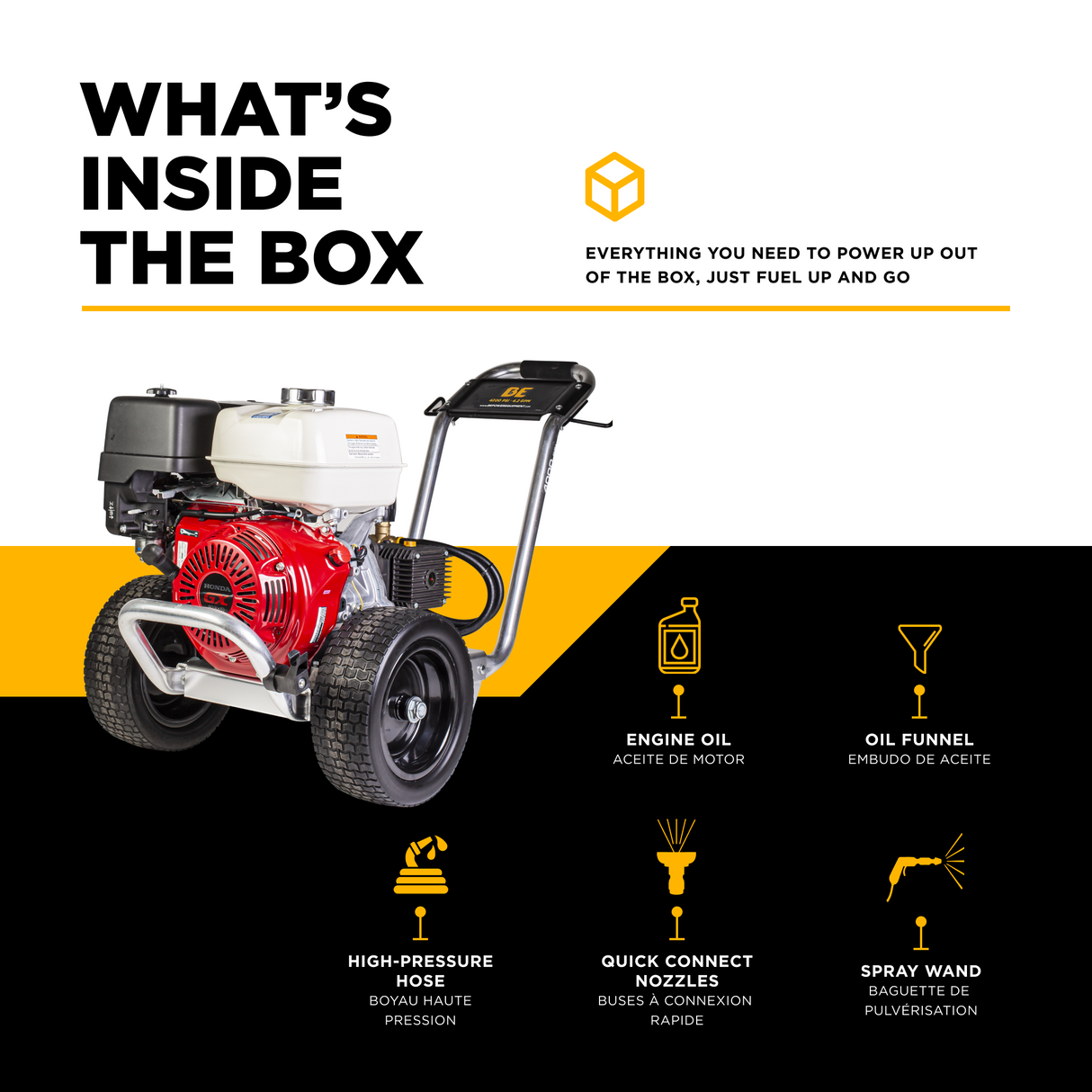 BE Power 4,200 PSI 4.2 GPM Cold Water Gas Pressure Washer - B4213HAAS