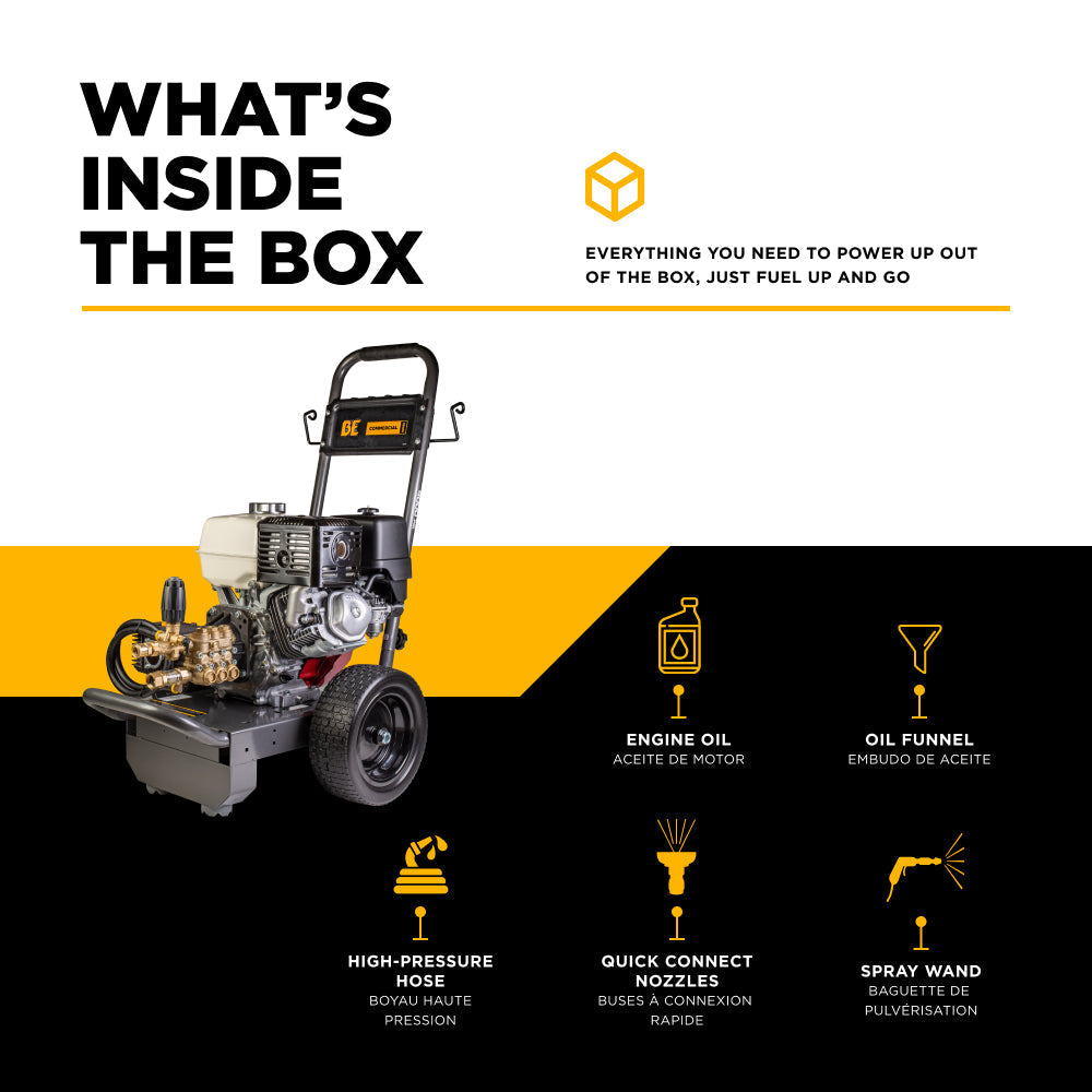 BE Power 4,200 PSI 4.2 GPM Cold Water Gas Pressure Washer - B4213HCS