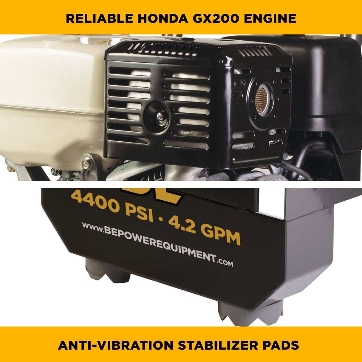 BE Power 4,200 PSI 4.2 GPM Cold Water Gas Pressure Washer - B4213HGS