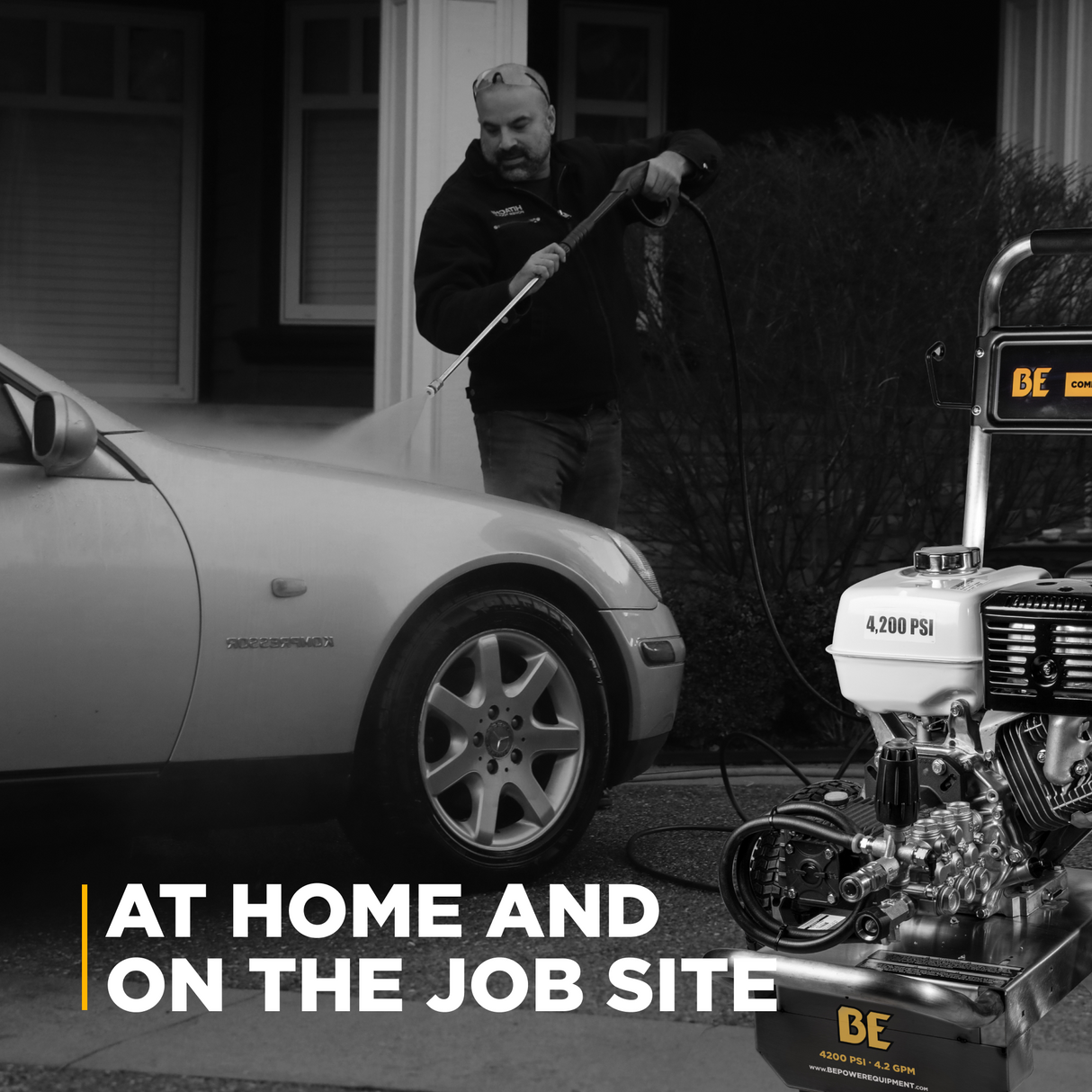 BE Power 4,200 PSI 4.2 GPM Cold Water Gas Pressure Washer - B4213HSJ