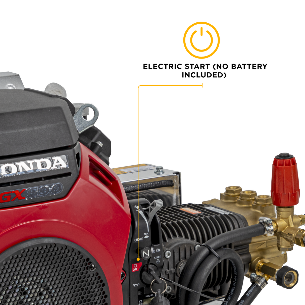 BE Power 4,200 PSI 8.5 GPM Cold Water Gas Pressure Washer - B4224HETBAS