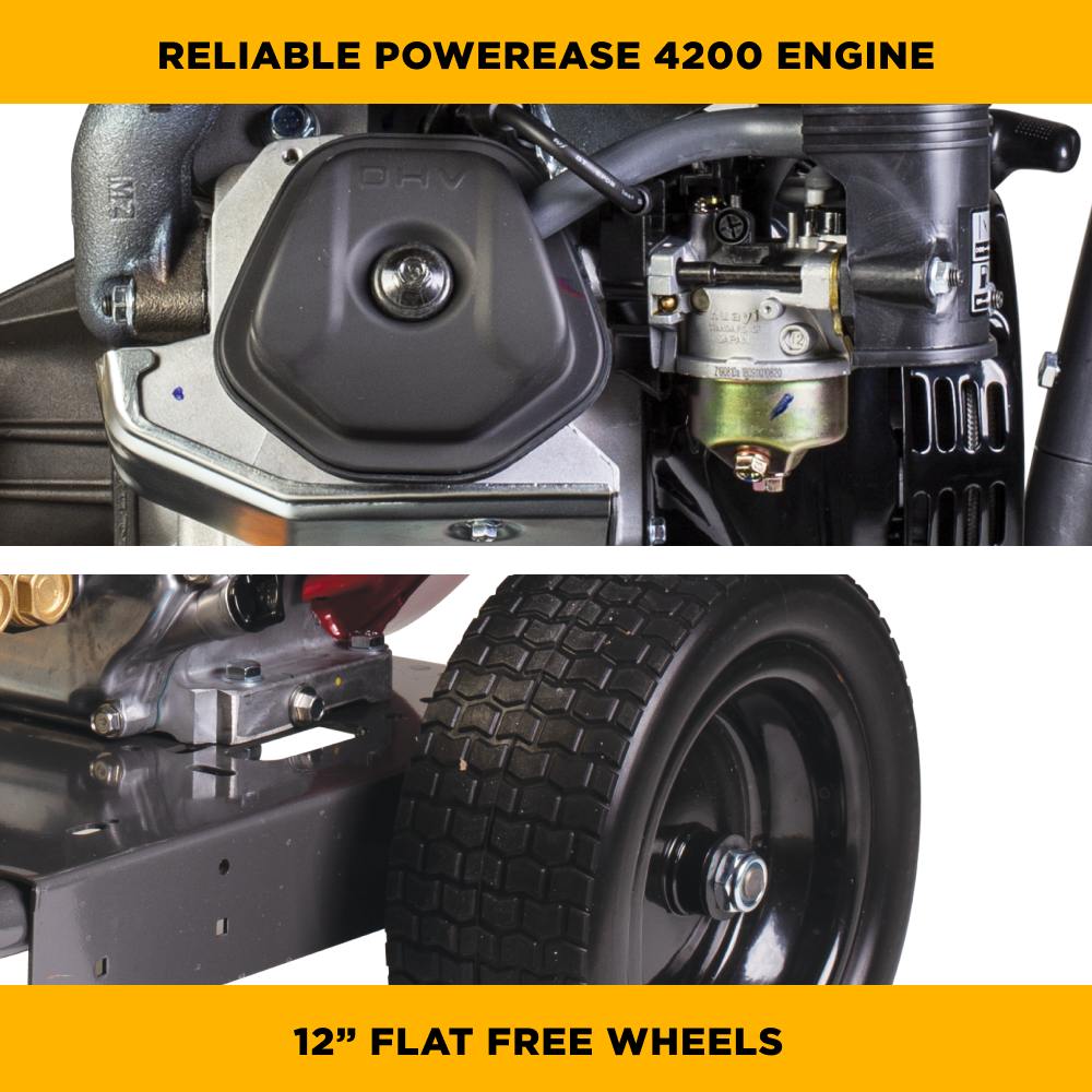 BE Power 4,400 PSI 4.2 GPM Cold Water Gas Pressure Washer - B4415PCS