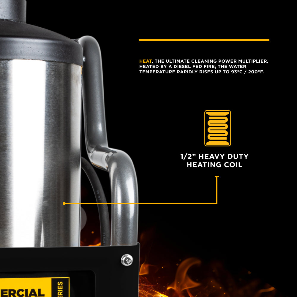 BE Power 4,000 PSI - 4.0 GPM Hot Water Pressure Washer with Honda GX390 Engine and Comet Triplex Pump - HW4013HC