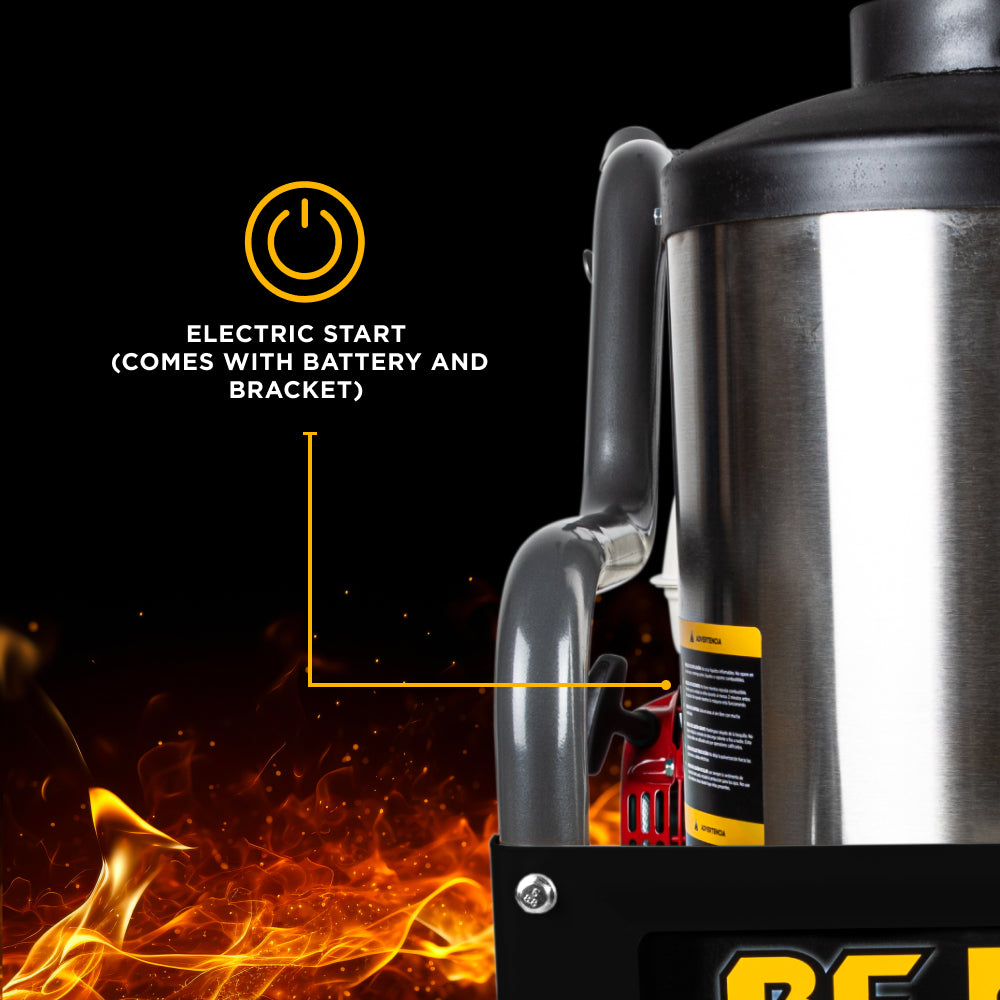 BE Power 4,000 PSI - 4.0 GPM Hot Water Pressure Washer with Honda GX390 Engine and General Triplex Pump - HW4013HG