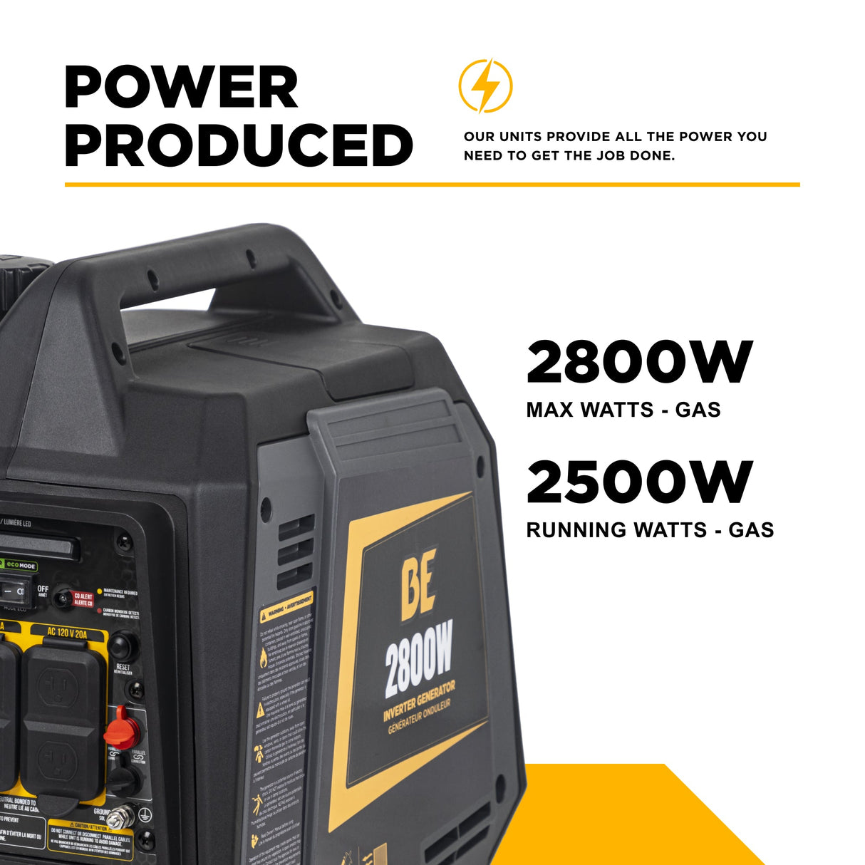 BE Power 2,800 Watt Digital Inverter Generator - BE2800I