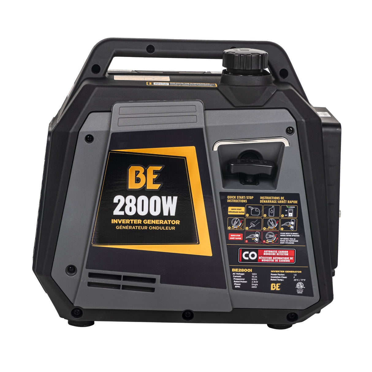 BE Power 2,800 Watt Digital Inverter Generator - BE2800I