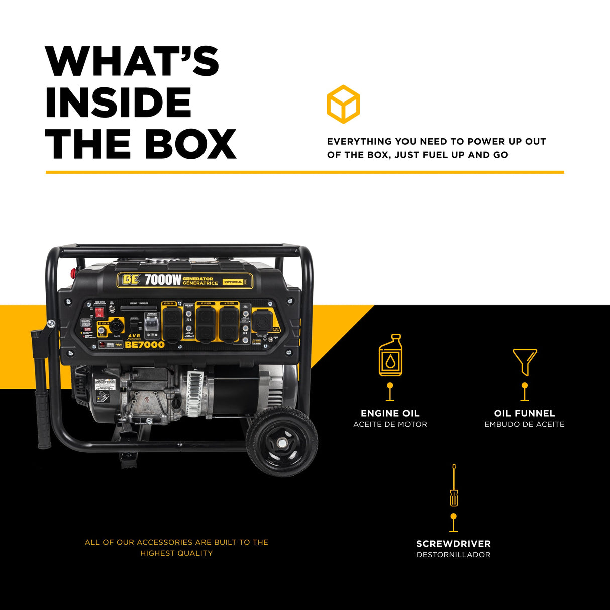 BE Power 7,000 Watt Generator - BE7000