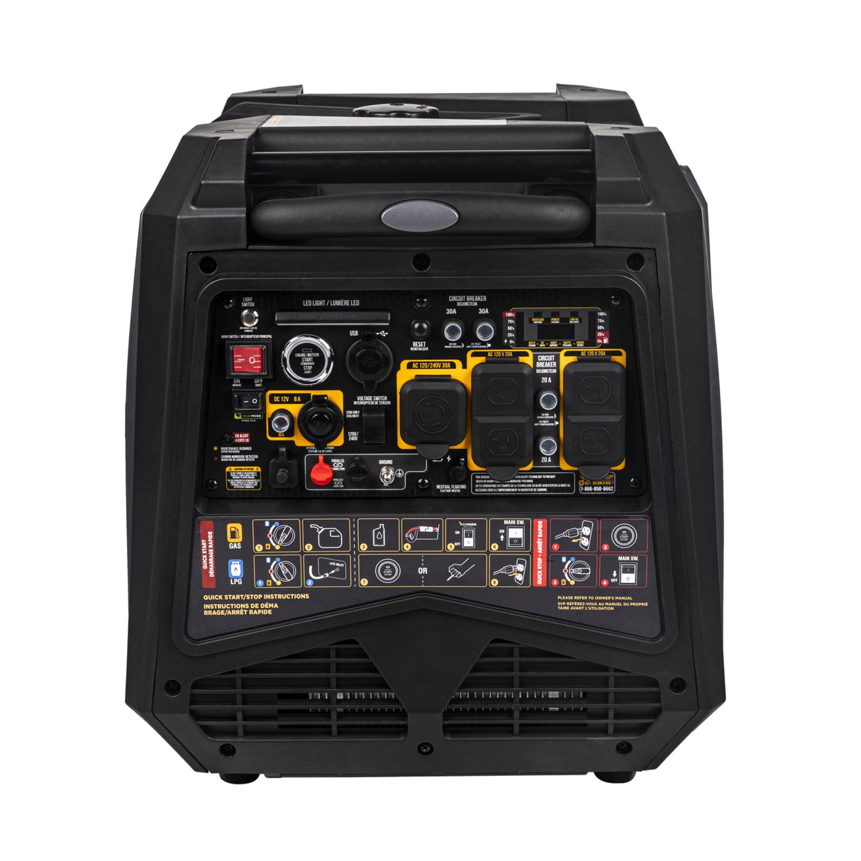 BE Power 7,500 Watt Digital Inverter Generator - BE7500ID