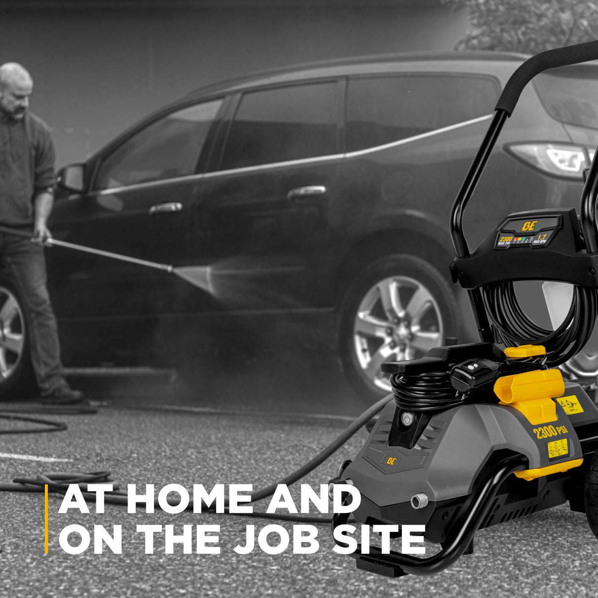 BE Power 2,300 PSI 1.7 GPM Electric Pressure Washer with Powerease Motor and AR Axial Pump - P2314EN