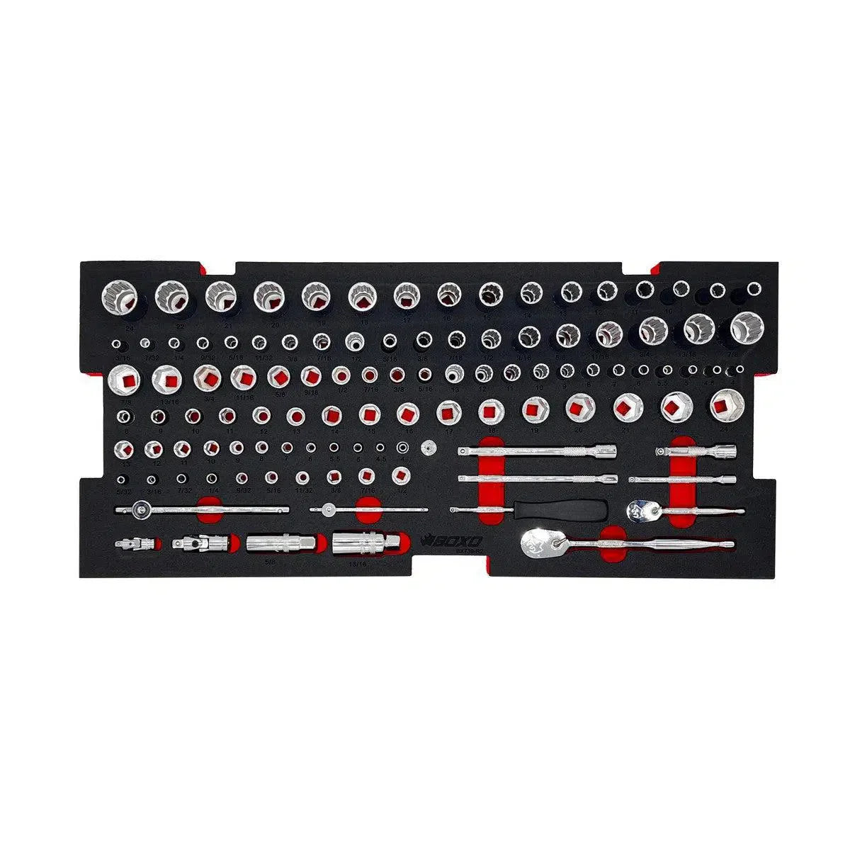 227-Piece Metric and SAE Combo 5-Drawer Hand Carry Tool Box