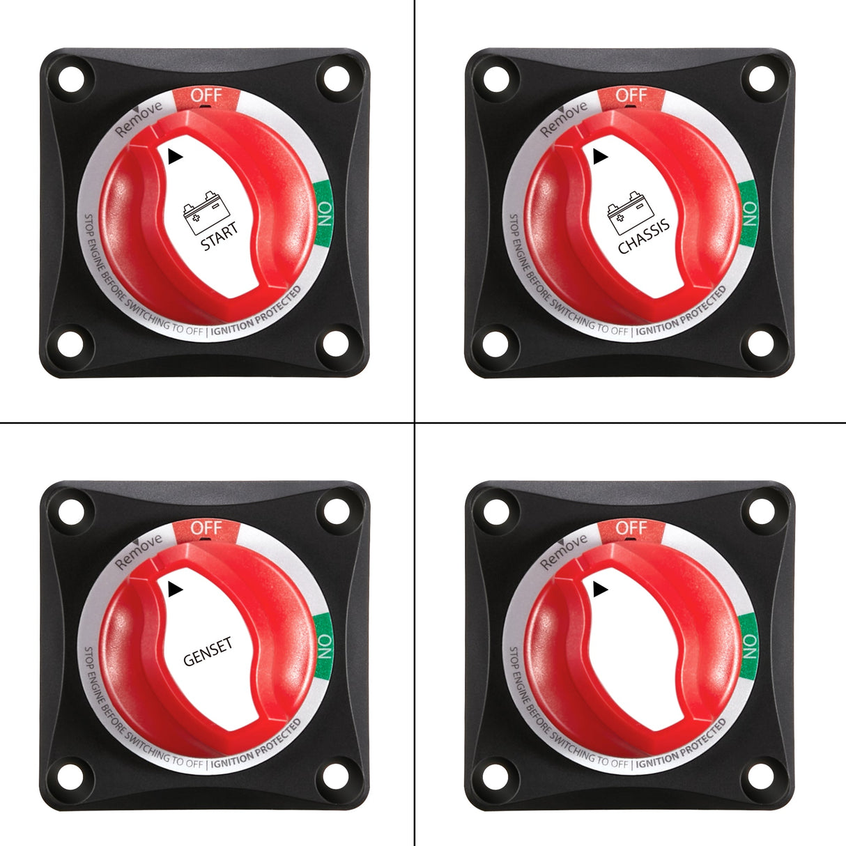 275A On/Off Battery Switch | 275 Amp DC Switch with Removable Knob for Isolation and Safety | Easy Install