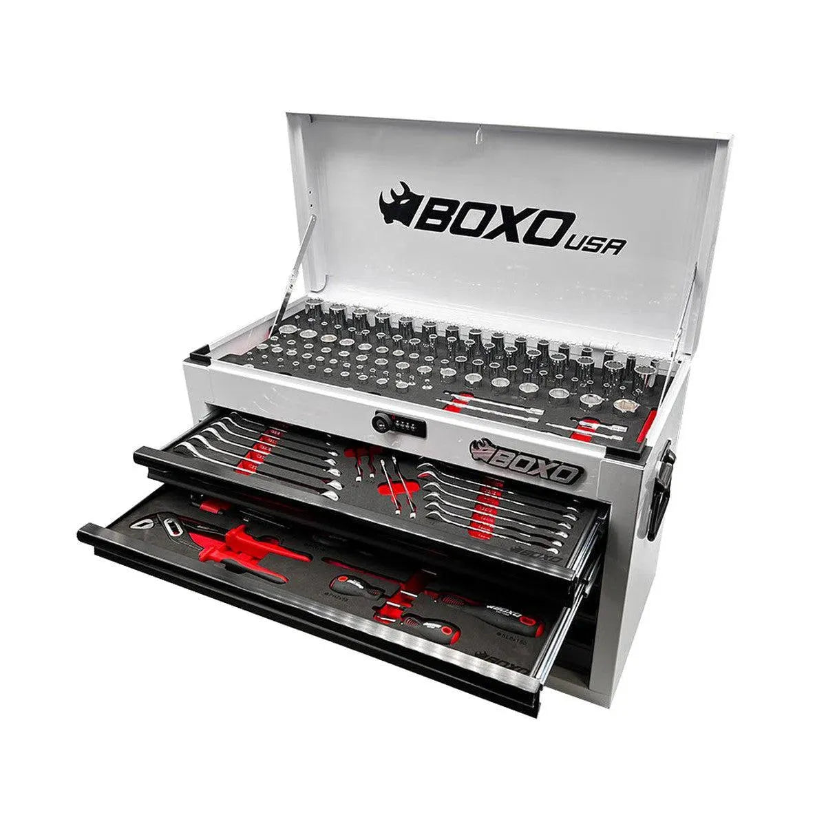 159-Piece Metric and SAE Combo 5-Drawer Hand Carry Tool Box