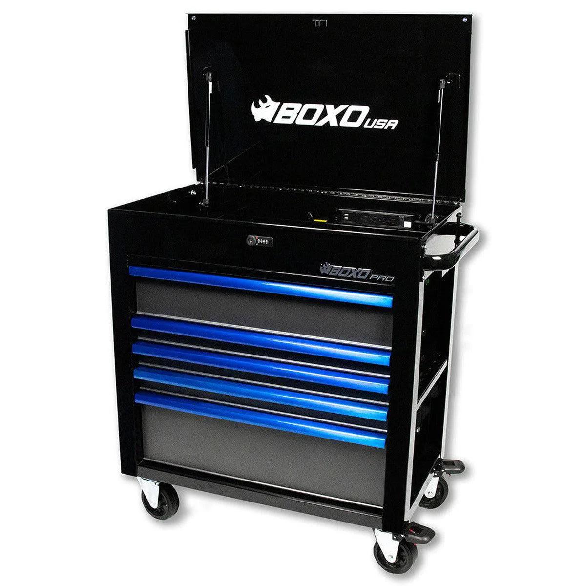 Pro Series | 35" 5-Drawer Flip-Top Service Cart Tool Box