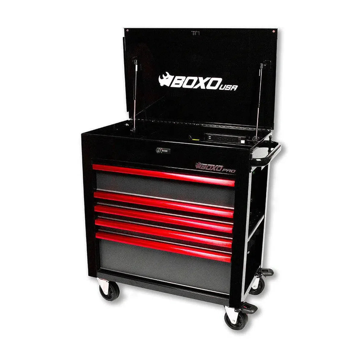 Pro Series | 35" 5-Drawer Flip-Top Service Cart Tool Box