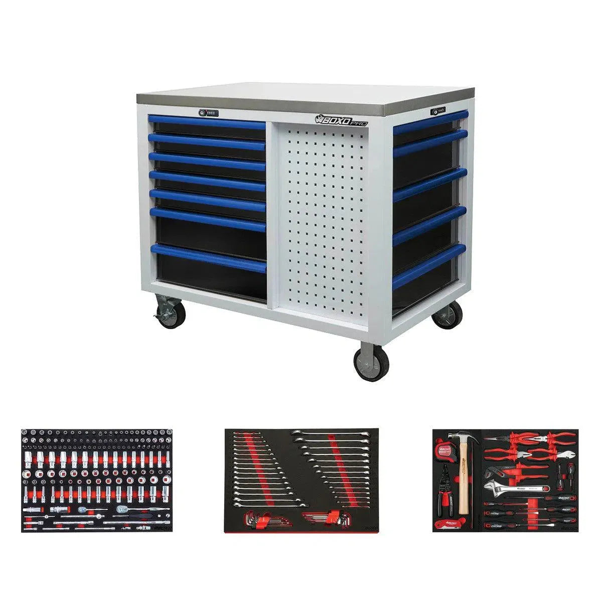 Pro Series | 45” 12-Drawer Workstation Tool Box with Master Tool Set