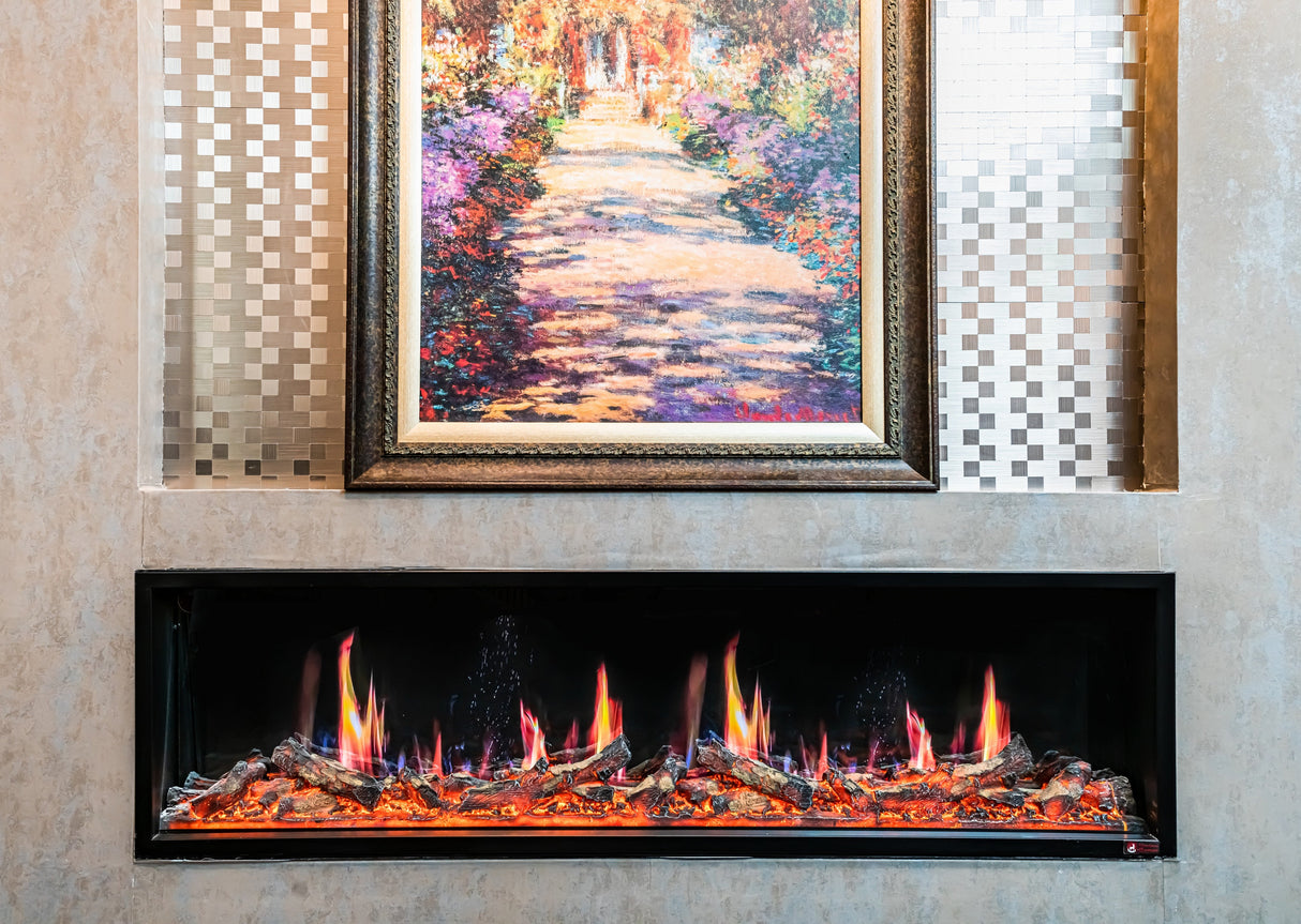 Litedeer Homes Alpine Series 60-Inch Ultra-Slim Electric Fireplace with App (Model: ZEF60VL)