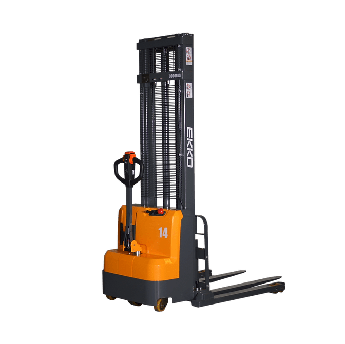 Ekko EB14C-138 3000 lb. Full Powered Straddle Stacker
