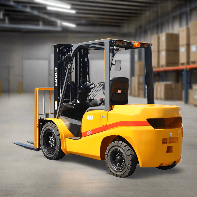 Ekko EK20D Forklift with solid pneumatic tires 4000 lbs., cap.