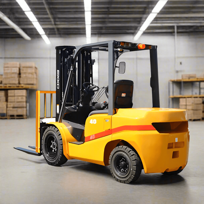 Ekko EK25D Forklift with solid pneumatic tires 5000 lbs., cap.