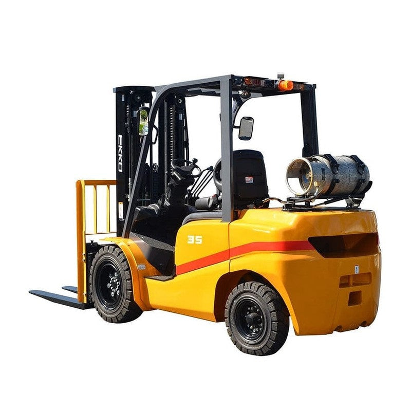 Ekko EK35TLP Forklift with solid pneumatic tires 7000 lbs., cap.