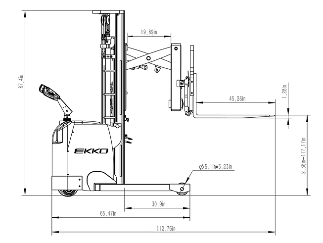 Ekko Walkie Reach Truck ER15L