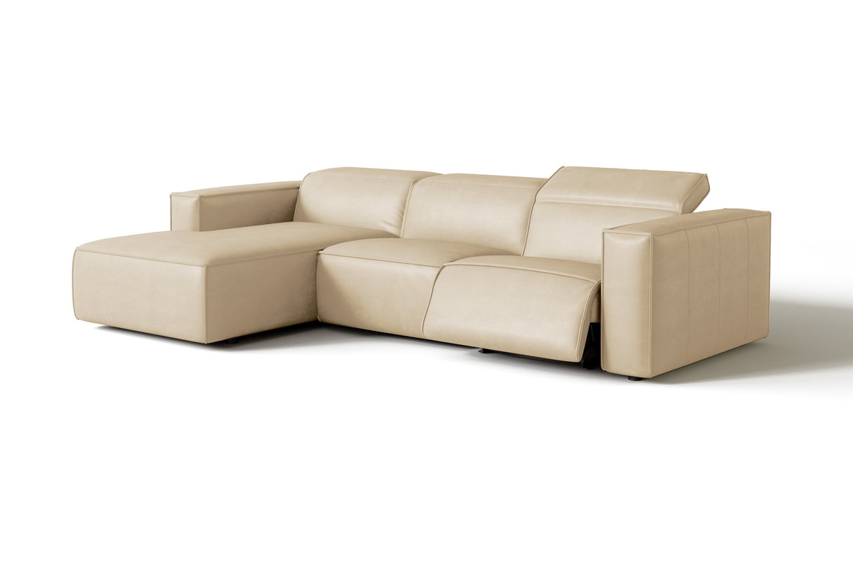 Emery Leather Recliner Sectional Sofa