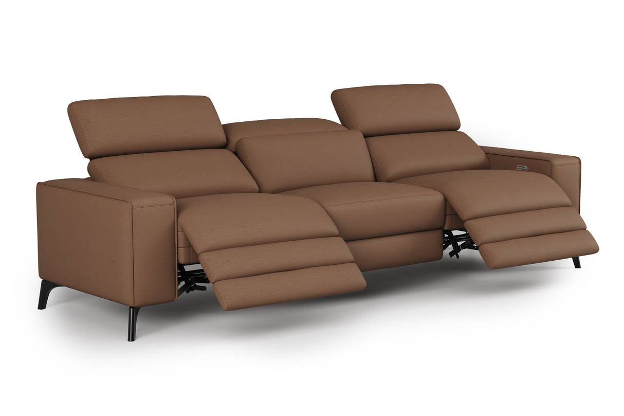 Esther Leather Dual Recliner Sofa
