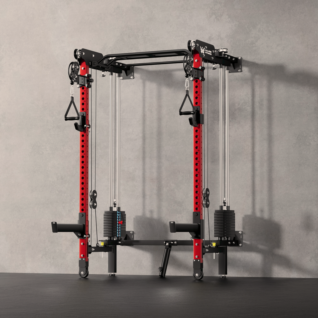 Major Fitness F35 All-In-One Home Gym Wall-Mount Folding Power Rack