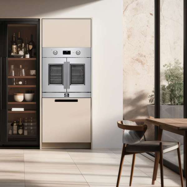 FORNO Asti 30" 3.58 cu. ft. French Door Electric Wall Oven with Air Fry, Self-Clean and Sous Vide, FBOEL1333-30