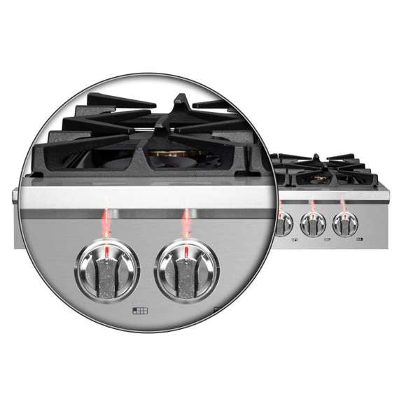 FORNO Spezia 48" Gas Rangetop with 8 Sealed Burners in Stainless Steel, FCTGS5751-48