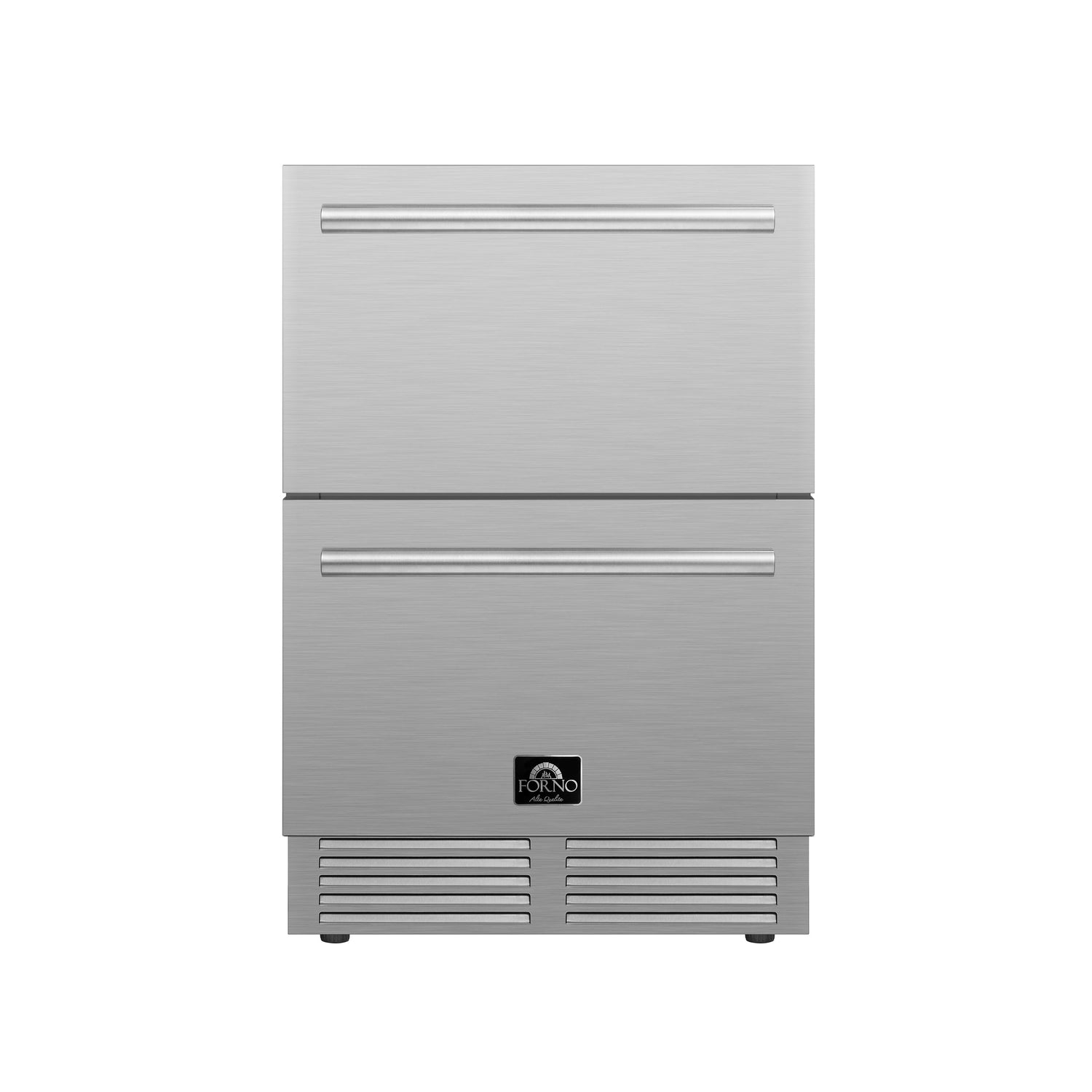FORNO Como 24" 4.87 cu. ft. Outdoor/Indoor Drawer Refrigerator in Stainless Steel, FDROD1611-24S