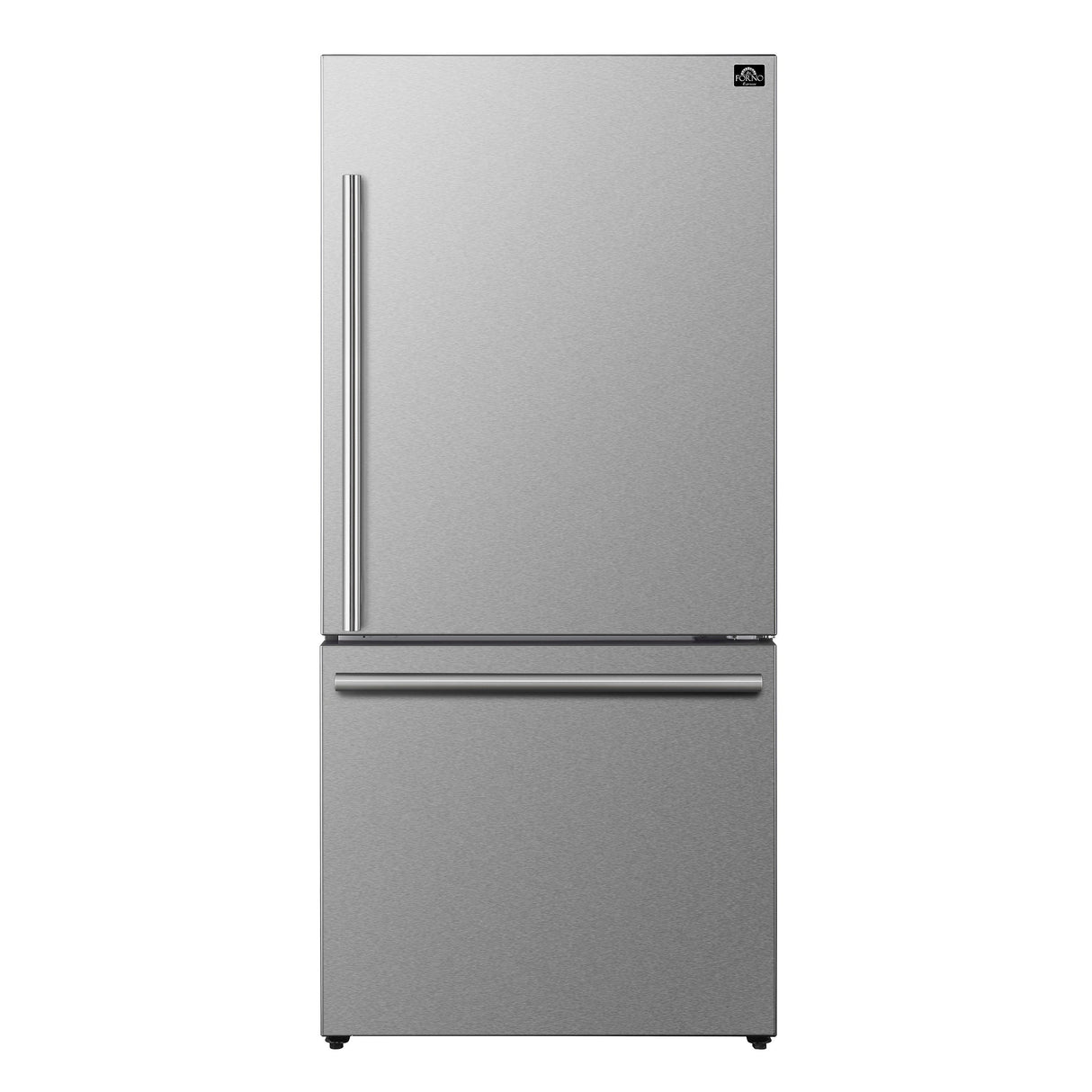 FORNO Espresso Milano 62" 34.4 cu. ft. Side-By-Side Refrigerator with Ice Maker in Stainless Steel, FFFFD1787-60S