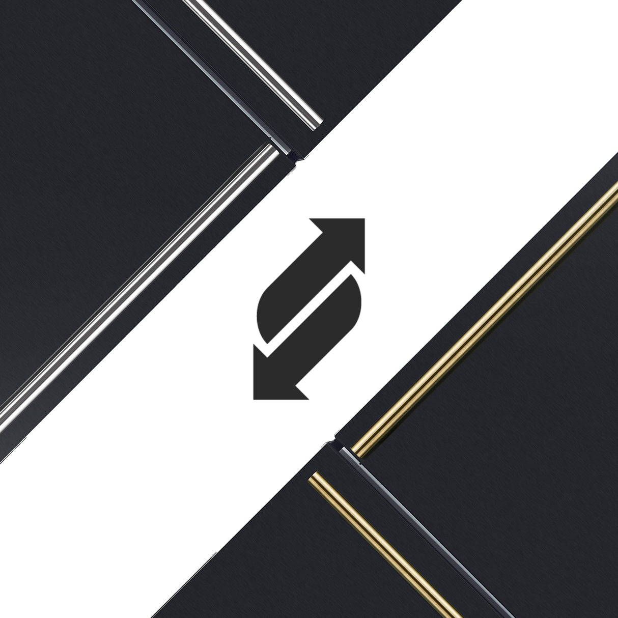 FORNO Espresso Milano 31" 17.2 cu. ft. Left Swing Refrigerator and Bottom Freezer with Ice Maker in Black and Antique Brass Handles, FFFFD1786-31BLK